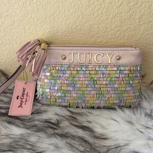 Juicy Couture Pastel Sequin Wristlet